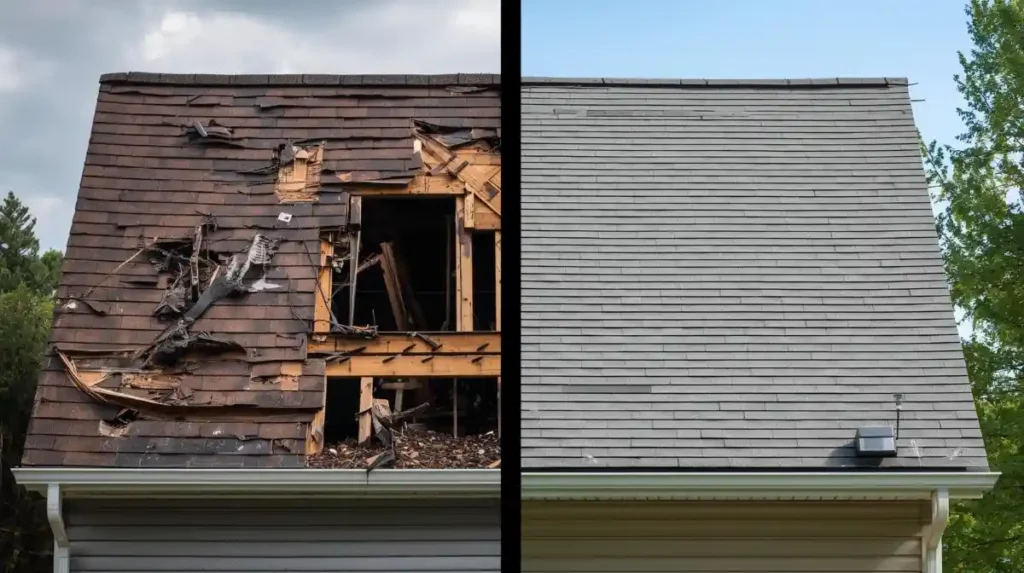 before & Aftere portfolio roof