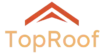 Sleek TopRoof Logo with Roof Silhouette